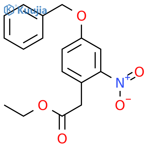 Ethyl 2-(2-nitro-4-phenylmethoxyphenyl)acetate structure