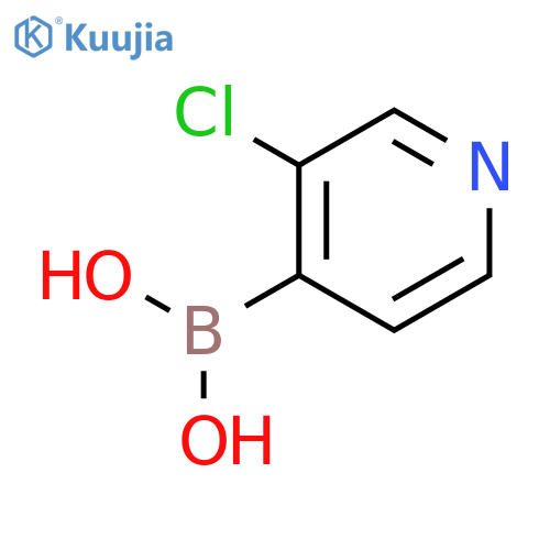 (3-Chloropyridin-4-yl)boronic acid structure
