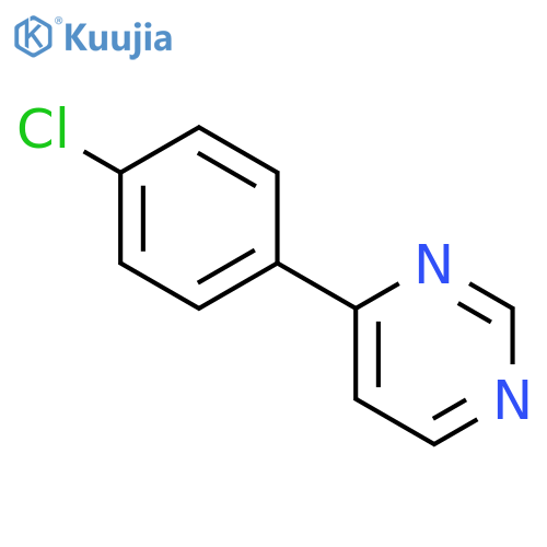 Pyrimidine, 4-(4-chlorophenyl)- (9CI) structure