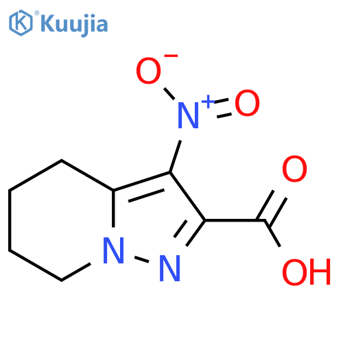 3-Nitro-4,5,6,7-tetrahydro-pyrazolo[1,5-a]pyridine-2-carboxylic acid structure