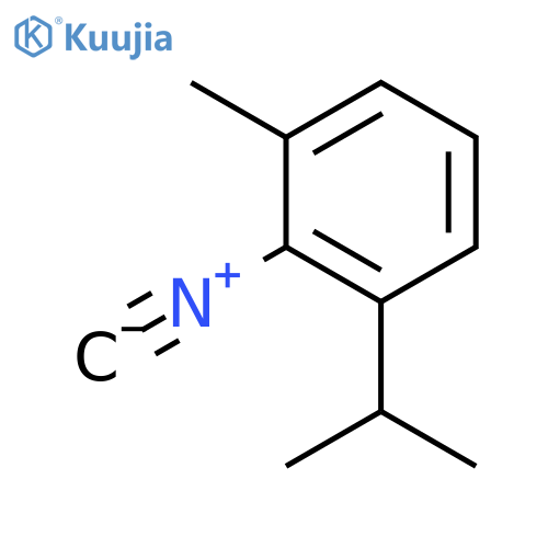 Benzene, 2-isocyano-1-methyl-3-(1-methylethyl)- (9CI) structure