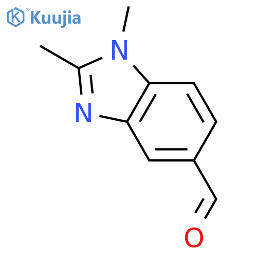 1,2-Dimethyl-1H-benzo[d]imidazole-5-carbaldehyde structure