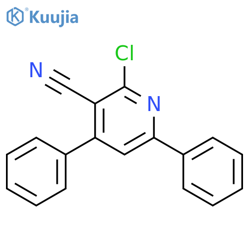 2-Chloro-4,6-diphenyl-nicotinonitrile structure