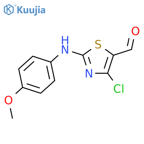 4-Chloro-2-(4-Methoxyphenyl)Amino-1,3-Thiazole-5-Carbaldehyde structure