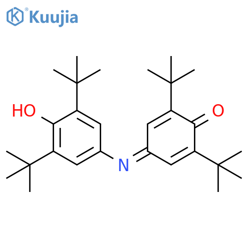 2,5-Cyclohexadien-1-one,4-[[3,5-bis(1,1-dimethylethyl)-4-hydroxyphenyl]imino]-2,6-bis(1,1-dimethylethyl)- structure