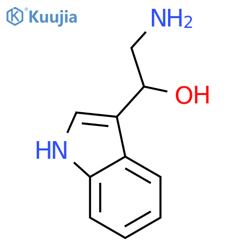 2-amino-1-(1H-indol-3-yl)ethanol structure