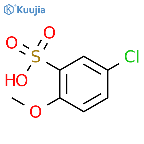 Benzenesulfonic acid, 5-chloro-2-methoxy- structure