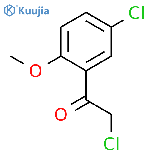 2-chloro-1-(5-chloro-2-methoxyphenyl)ethan-1-one structure
