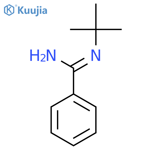 Benzenecarboximidamide, N-(1,1-dimethylethyl)- structure