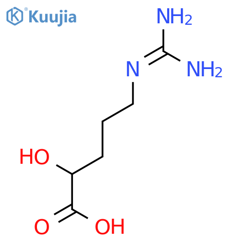 5-(diaminomethylideneamino)-2-hydroxypentanoic Acid structure
