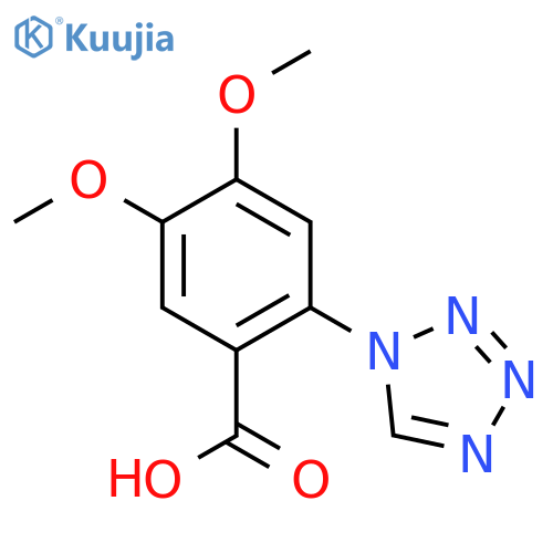4,5-Dimethoxy-2-tetrazol-1-yl-benzoic acid structure