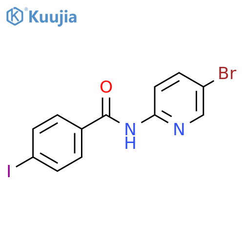 N-(5-bromopyridin-2-yl)-4-iodobenzamide structure