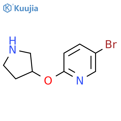 5-Bromo-2-(pyrrolidin-3-yloxy)pyridine structure