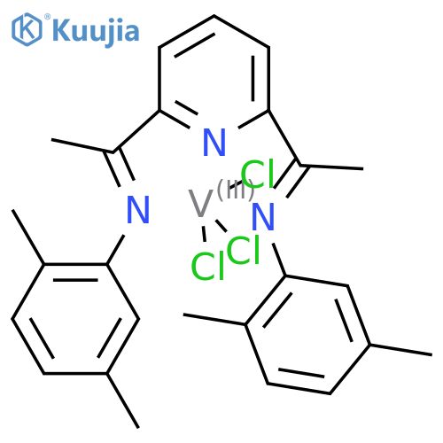 {2,6-Bis[1-(N-2,5-dimethylphenylimino)ethyl]pyridine}-vanadium(III)-trichloride structure