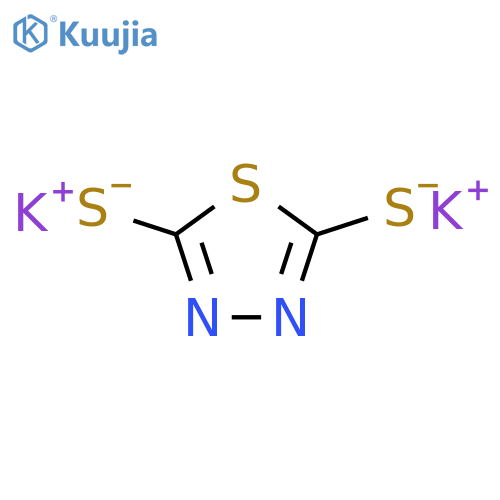 2,5-Dimercapto-1,3,4-thiadiazole, dipotassium salt structure