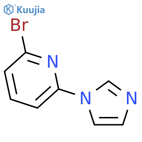 2-Bromo-6-(1H-imidazol-1-yl)pyridine structure