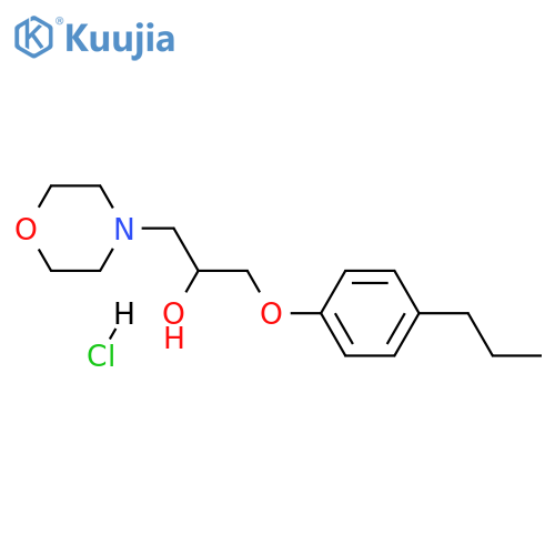 1-(morpholin-4-yl)-3-(4-propylphenoxy)propan-2-ol hydrochloride structure