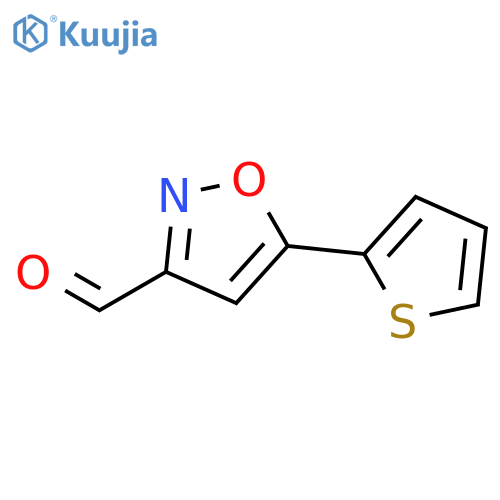 5-Thiophen-2-yl-isoxazole-3-carbaldehyde structure