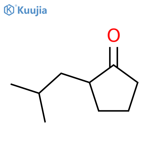 2-(2-methylpropyl)cyclopentan-1-one structure