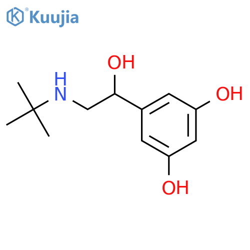 1,3-Benzenediol,5-[2-[(1,1-dimethylethyl)amino]-1-hydroxyethyl]- structure