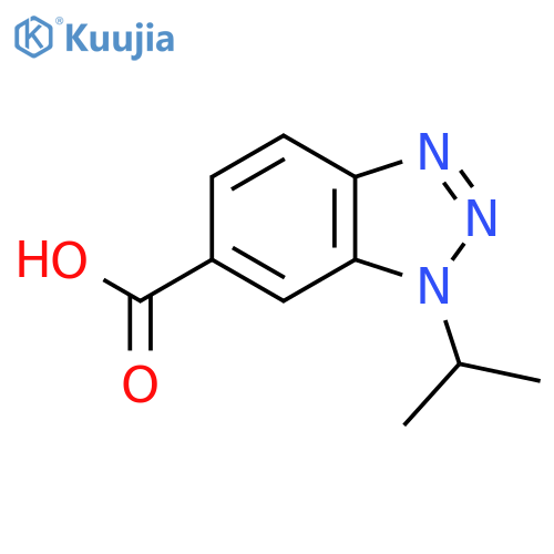 1H-Benzotriazole-6-carboxylicacid, 1-(1-methylethyl)- structure