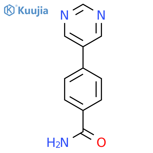 4-(Pyrimidin-5-yl)benzamide structure