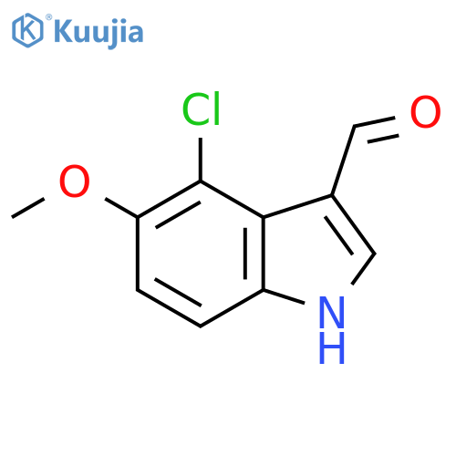 4-Chloro-5-methoxy-1H-indole-3-carbaldehyde structure
