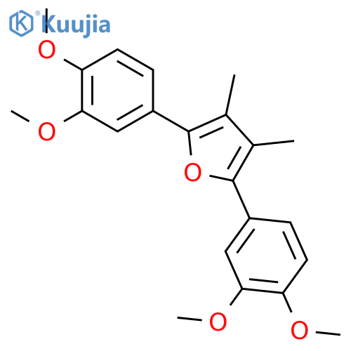 2,5-bis-(3,4-dimethoxy-phenyl)-3,4-dimethyl-furan structure