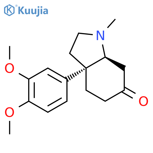 6H-Indol-6-one,3a-(3,4-dimethoxyphenyl)octahydro-1-methyl-, (3aR,7aR)- structure