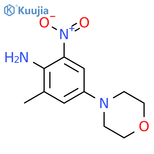 Benzenamine,2-methyl-4-(4-morpholinyl)-6-nitro- structure