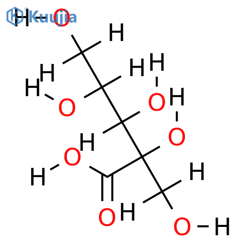 D-2-C-(Hydroxymethyl)ribonic acid structure
