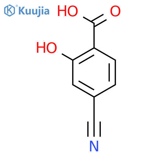 4-cyano-2-hydroxybenzoic acid structure