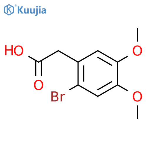 2-Bromo-4,5-dimethoxyphenylacetic acid structure