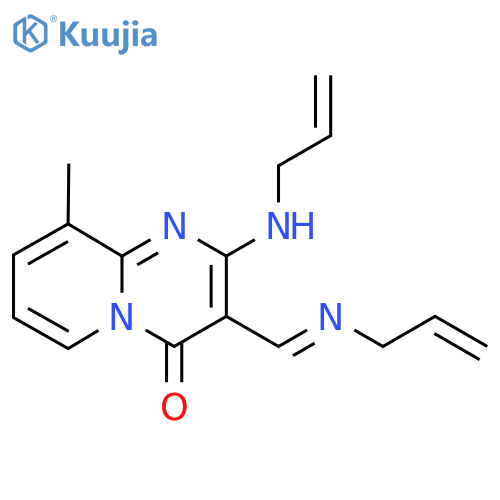 2-Allylamino-3-allyliminomethyl-9-methyl-pyrido[1,2-a]pyrimidin-4-one structure