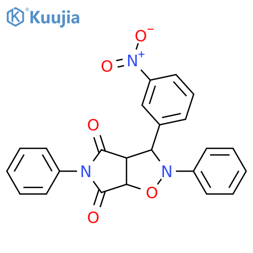 3-(3-nitrophenyl)-2,5-diphenyl-hexahydro-2H-pyrrolo3,4-d1,2oxazole-4,6-dione structure