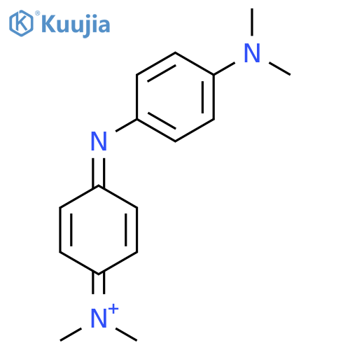 N-(4-((4-(dimethylamino)phenyl)imino)cyclohexa-2,5-dien-1-ylidene)-N-methylmethanaminium structure