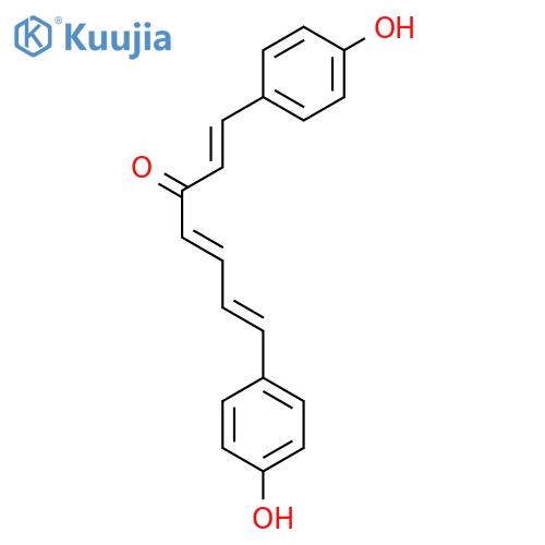 (1E,4E,6E)-1,7-bis(4-hydroxyphenyl)-1,4,6-heptatrien-3-one structure