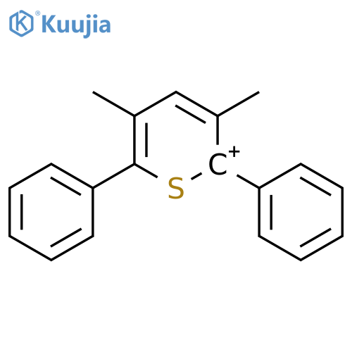 Thiopyrylium, 3,5-dimethyl-2,6-diphenyl- structure