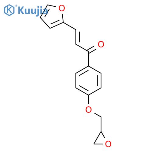 2-PROPEN-1-ONE, 3-(2-FURANYL)-1-[4-(OXIRANYLMETHOXY)PHENYL]- structure