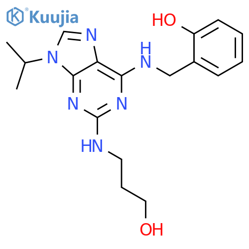 6-(2-Hydroxybenzylamino)-2-(3-hydroxypropylamino)-9-isopropylpurine structure