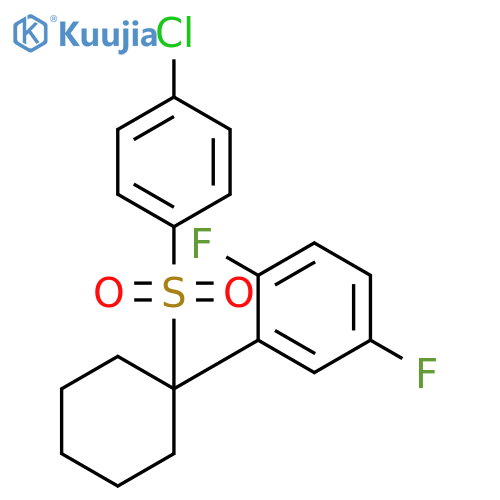 1,4-Difluoro-2-(1-(phenylsulfonyl)cyclohexyl)benzene structure
