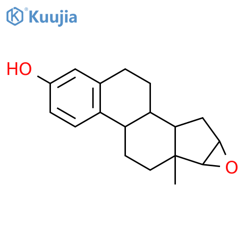 (16alpha,17alpha)-16,17-epoxyestra-1,3,5(10)-trien-3-ol structure