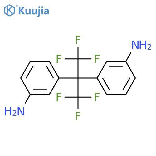 3-[1-(3-aminophenyl)-2,2,2-trifluoro-1-(trifluoromethyl)ethyl]aniline structure