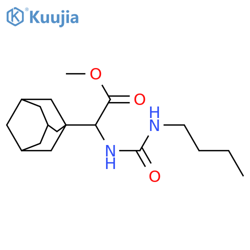 methyl 2-(adamantan-1-yl)-2-(butylcarbamoyl)aminoacetate structure