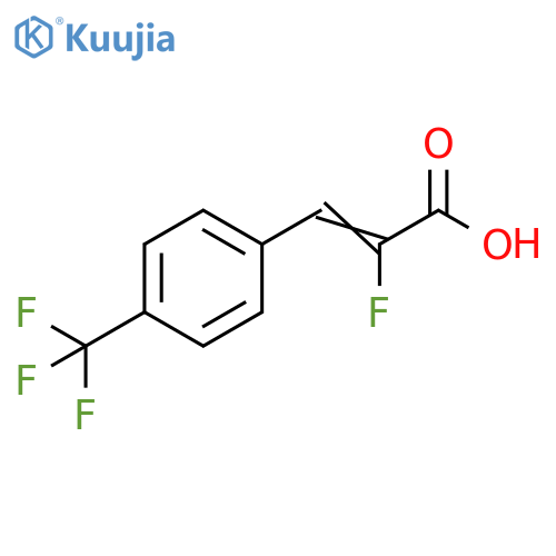 2-fluoro-3-4-(trifluoromethyl)phenylprop-2-enoic acid, Mixture of isomers structure