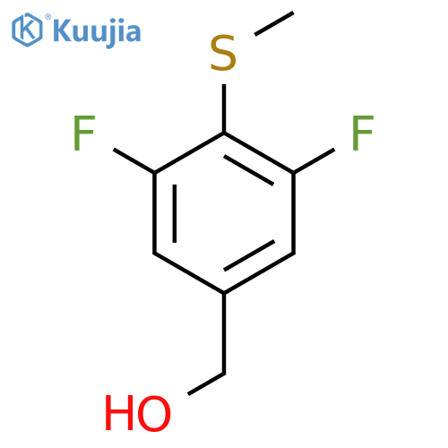 (3,5-Difluoro-4-(methylthio)phenyl)methanol structure