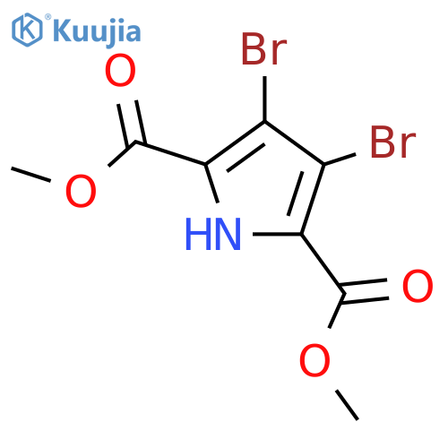 3,4-Dibromo-1h-pyrrole-2,5-dicarboxylic acid dimethyl ester structure