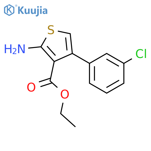 ethyl 2-amino-4-(3-chlorophenyl)thiophene-3-carboxylate structure
