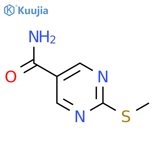 2-(Methylthio)pyrimidine-5-carboxamide structure