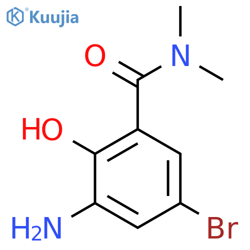 3-Amino-5-bromo-2-hydroxy-N,N-dimethylbenzamide structure